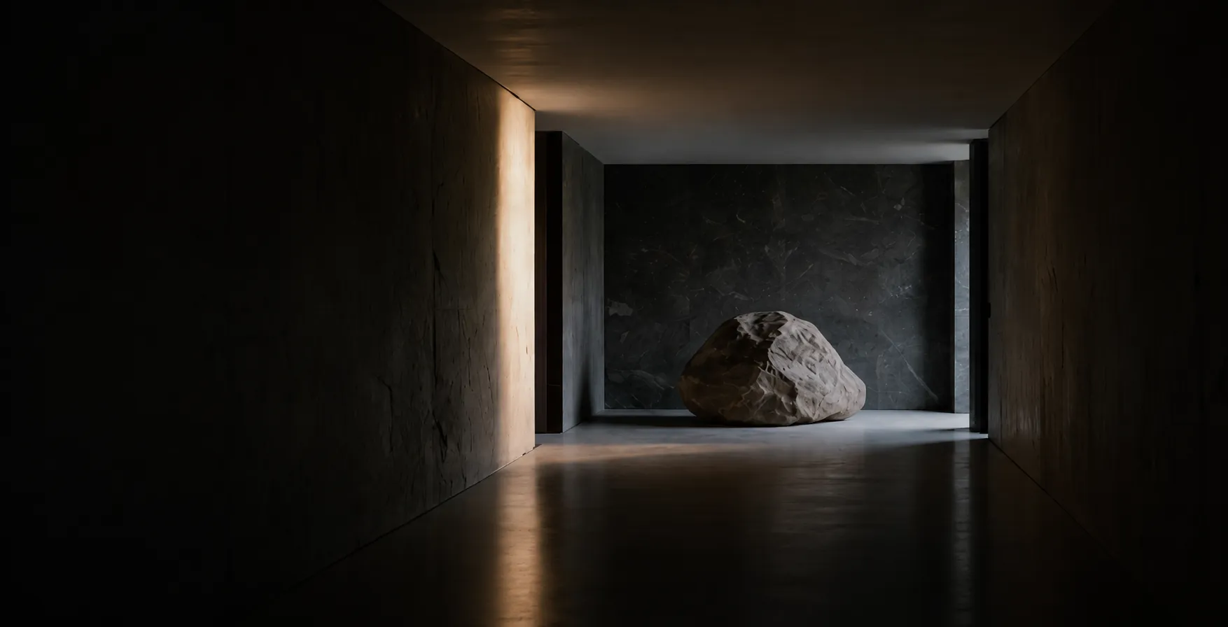 ONEUM System — a stone in a quiet dark room